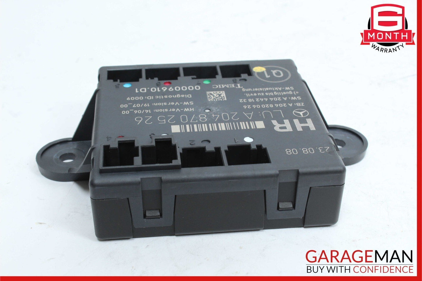 08-14 Mercedes W204 C300 C350 Rear Right Side Door Control Module 2048702526 OEM