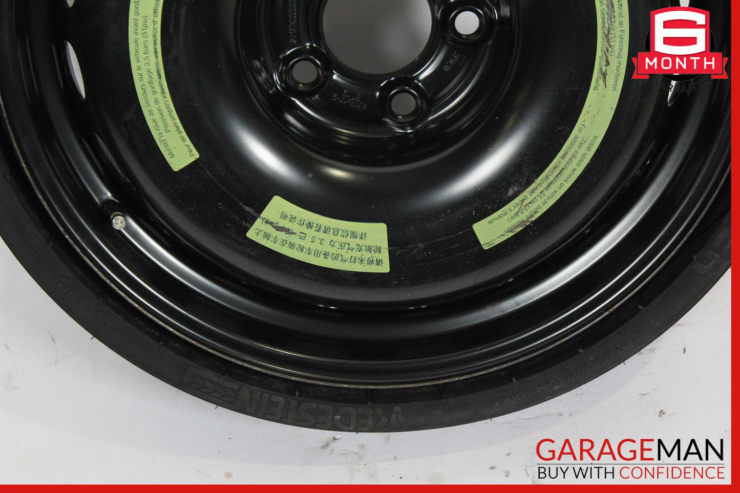 12-20 Mercedes R172 SLK350 Emergency Spare Tire Wheel Donut Space Saver 4.5Bx17