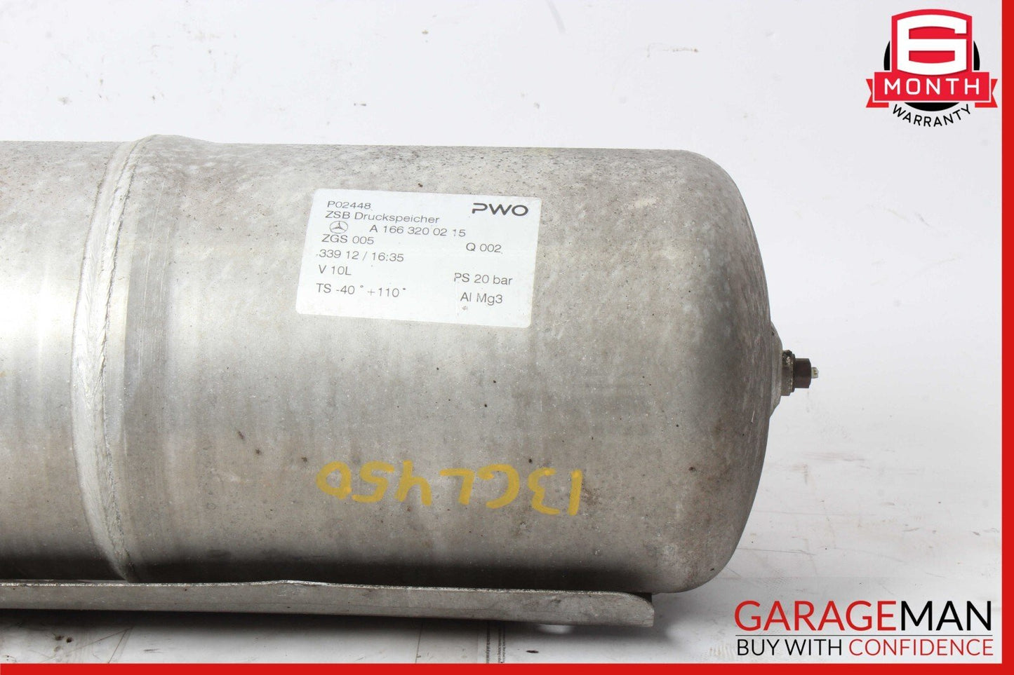 13-19 Mercedes X166 GL450 GLS63 AMG Airmatic Compressor Air Pressure Tank OEM