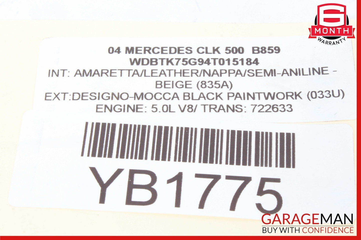 01-07 Mercedes W203 C230 CLK320 CLK500 Anti Theft Alarm Module 2118209126 OEM