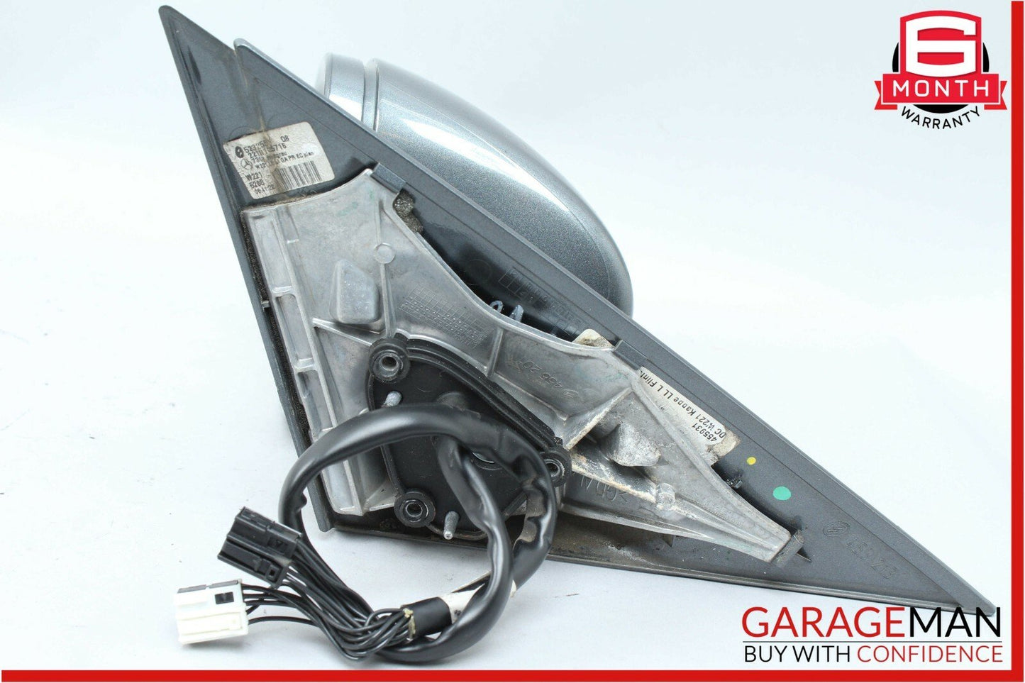 07-09 Mercedes W221 S550 Front Left Driver Side Mirror Door Rear View Flintgray