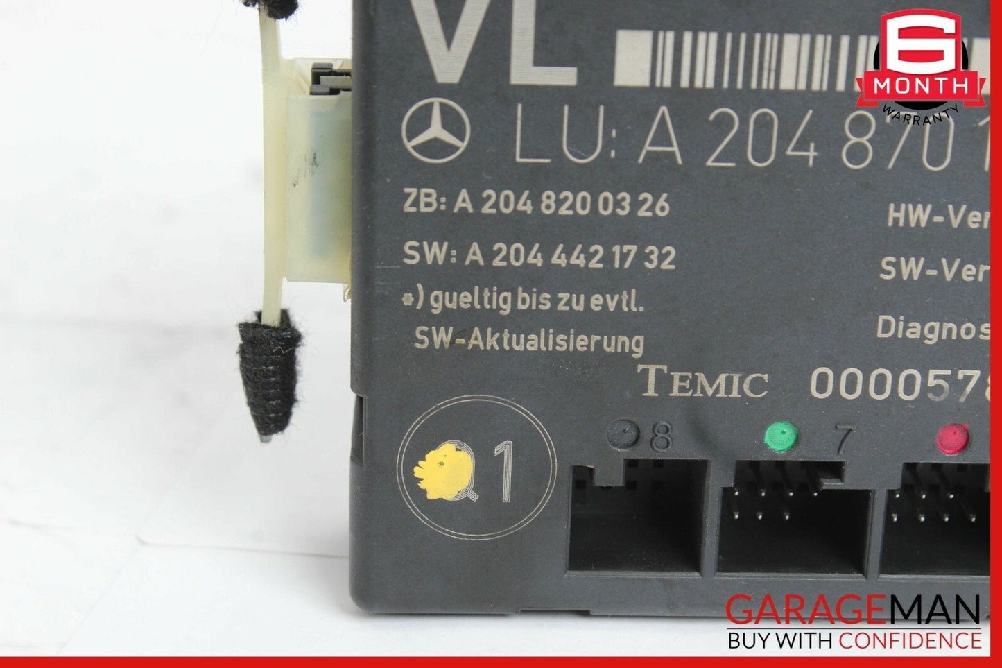 08-18 Mercedes W204 C300 C350 E400 Front Left Side Door Control Module OEM