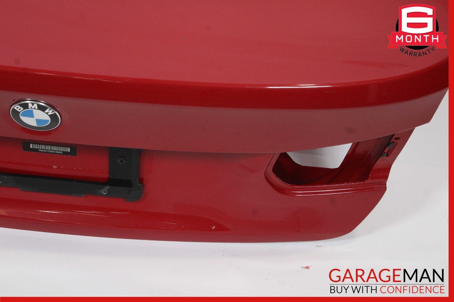 12-18 BMW F30 320i 328i Rear Trunk Lid Deck Shell Panel Cover Red OEM