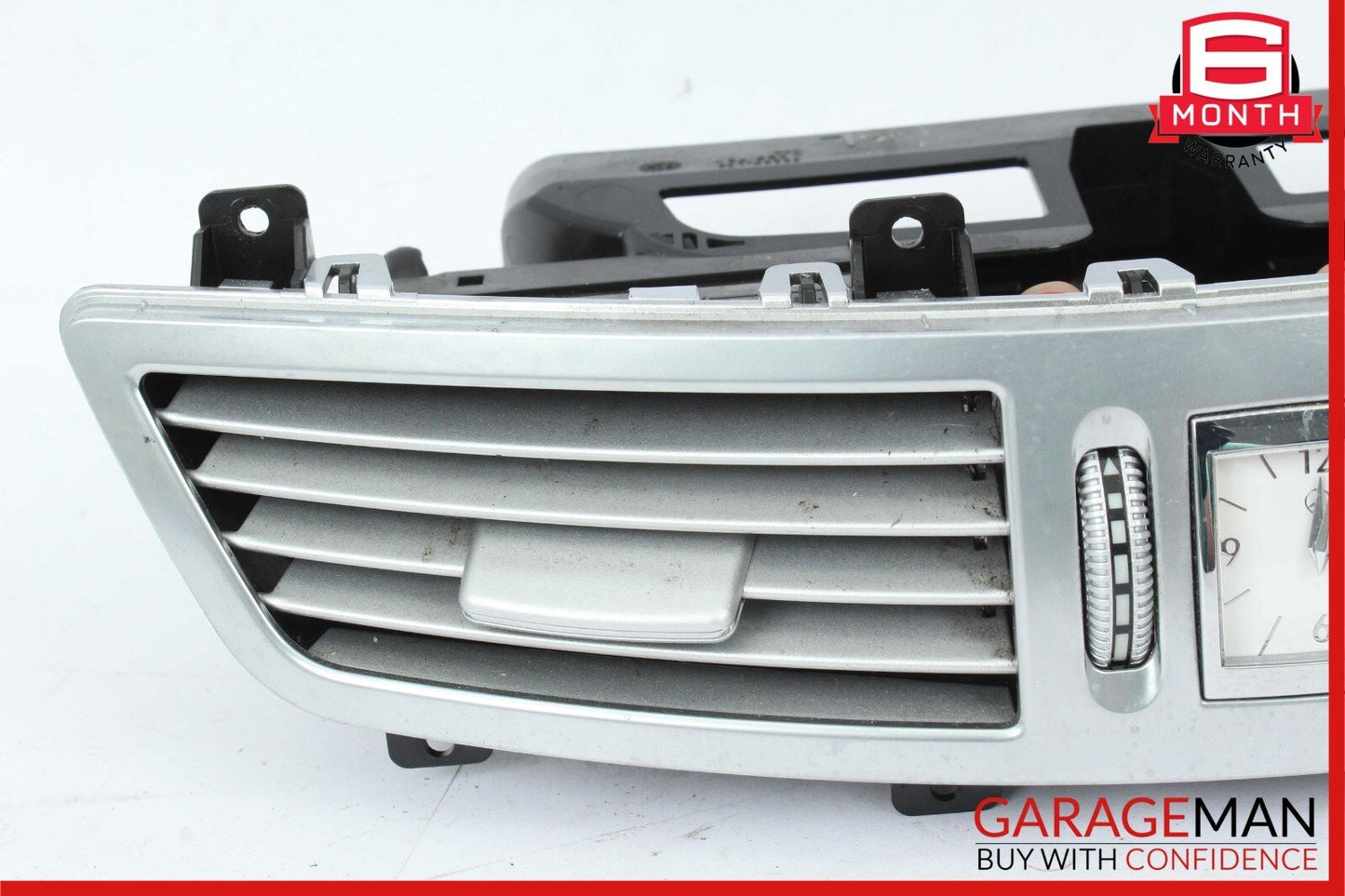 07-13 Mercedes W221 S550 Center Dash Air Vent AC A/C Clock Trim Cover Assembly