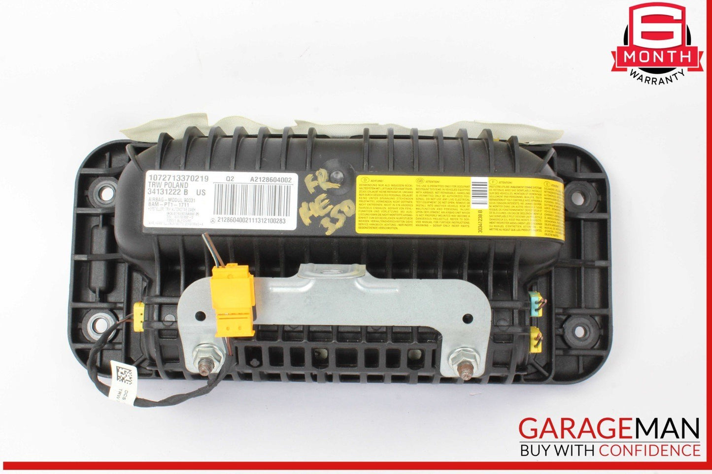 14-16 Mercedes W212 E350 E550 Front Right Side Dashboard Dash Airbag OEM