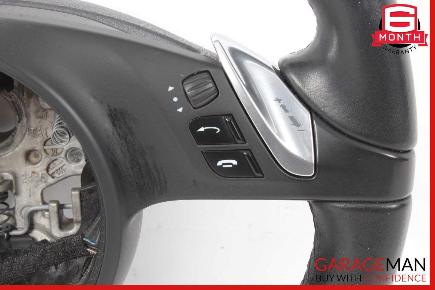 11-14 Porsche Cayenne 958 Steering Wheel w/ Paddle Shifters Black OEM