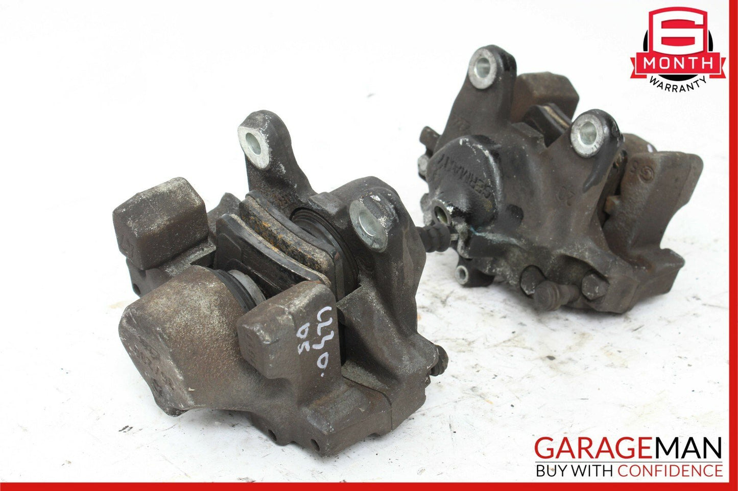 01-11 Mercedes C230 SLK280 Rear Right & Left Brake Caliper Calipers Set of 2 Pc