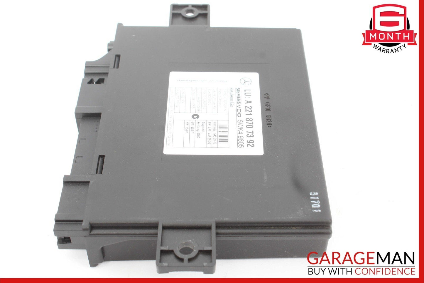 07-10 Mercedes W221 S400 S550 CL550 Keyless Go Control Module Unit OEM