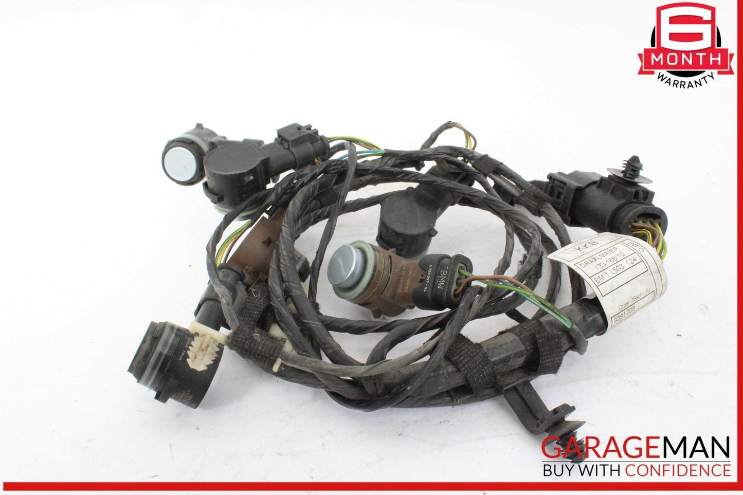 14-17 BMW i3 I01 Hybrid Front Bumper Wire Harness w/ PDC Park Assist Sensor OEM