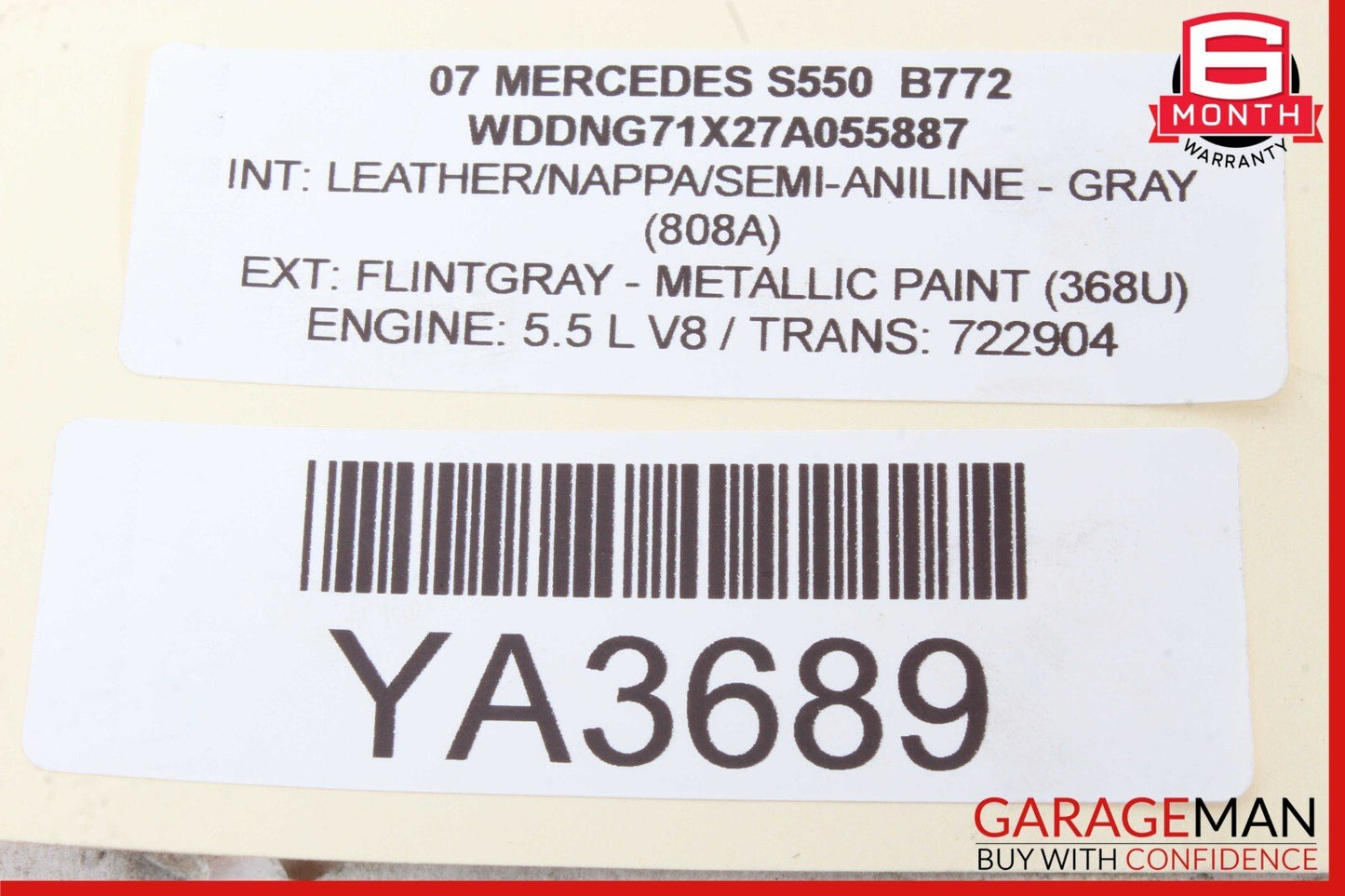 07-13 Mercedes W221 S600 S65 Front Right Side Under Seat Control Module Unit