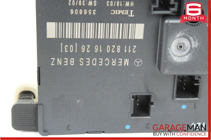 03-06 Mercedes W211 E350 E500 Rear Right Passenger Side Door Control Module Q10