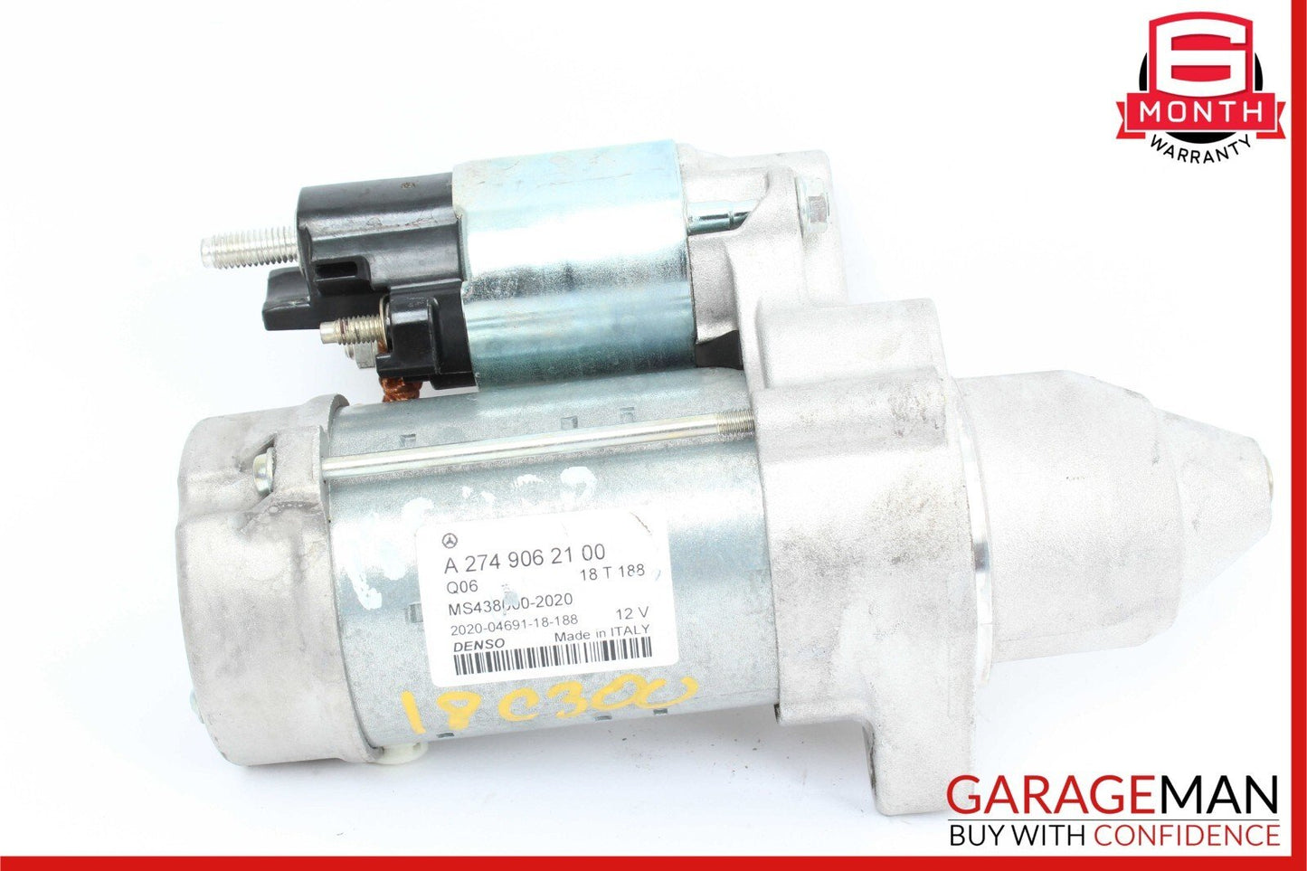 15-18 Mercedes W205 C300 2.0L DENSO Engine Starter Motor 2749062100 OEM