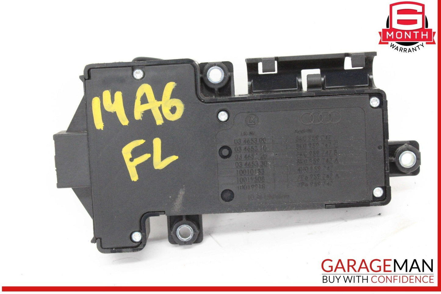 12-18 Audi A6 S6 A7 Front Left Driver Side Power Seat Adjustment Switch OEM