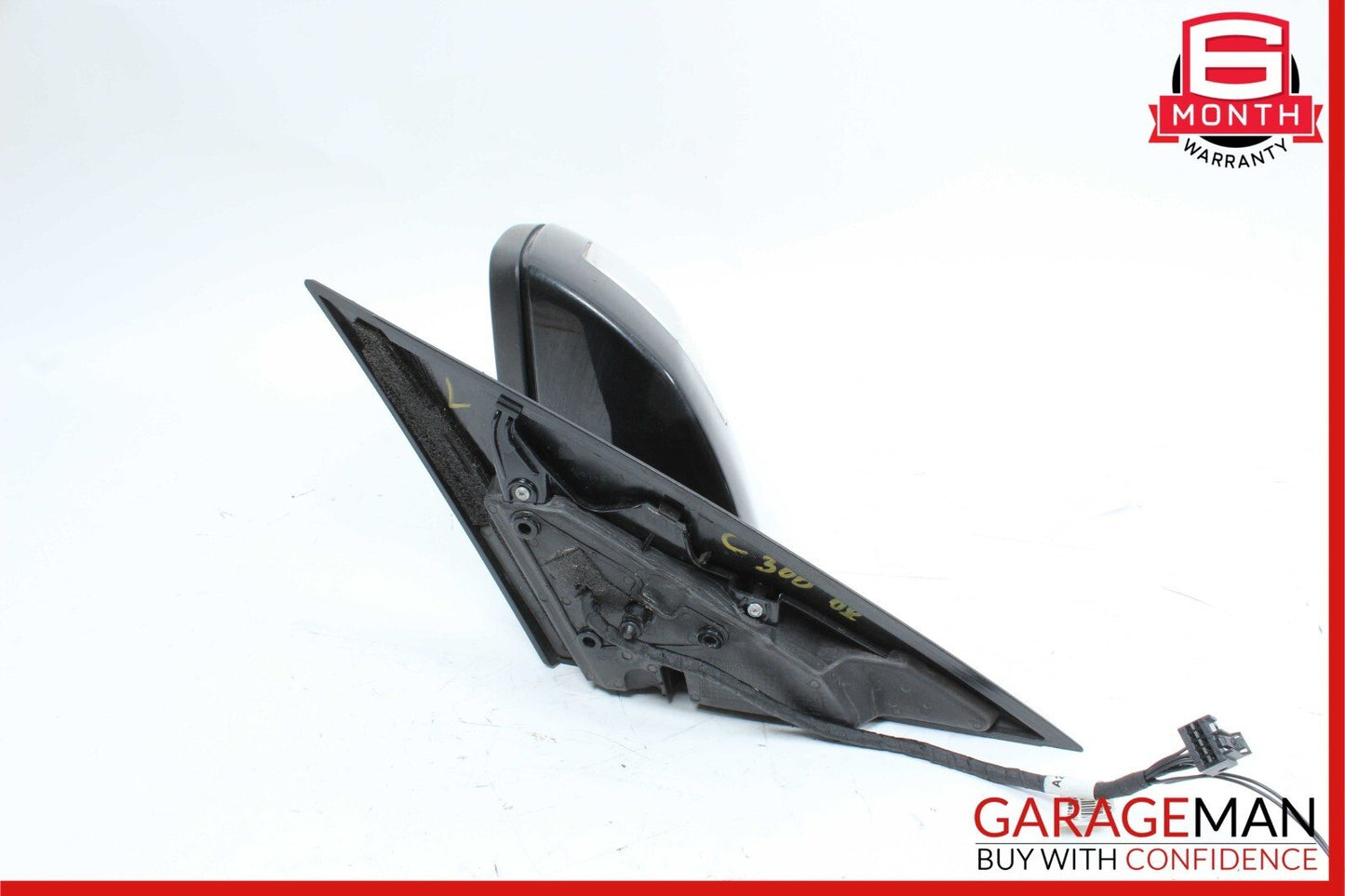 08-09 Mercedes W204 C350 C63 AMG Front Left Side Mirror Rear View Door Black OEM
