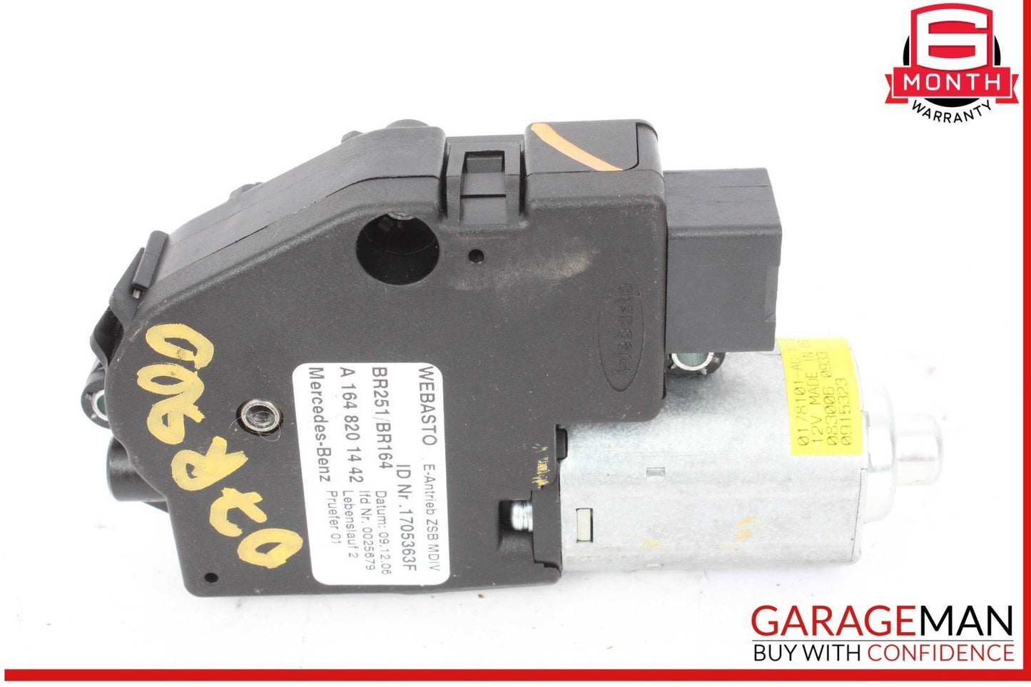 06-13 Mercedes W251 R500 Panoramic Sunroof Sun Roof Motor 1648201442 OEM