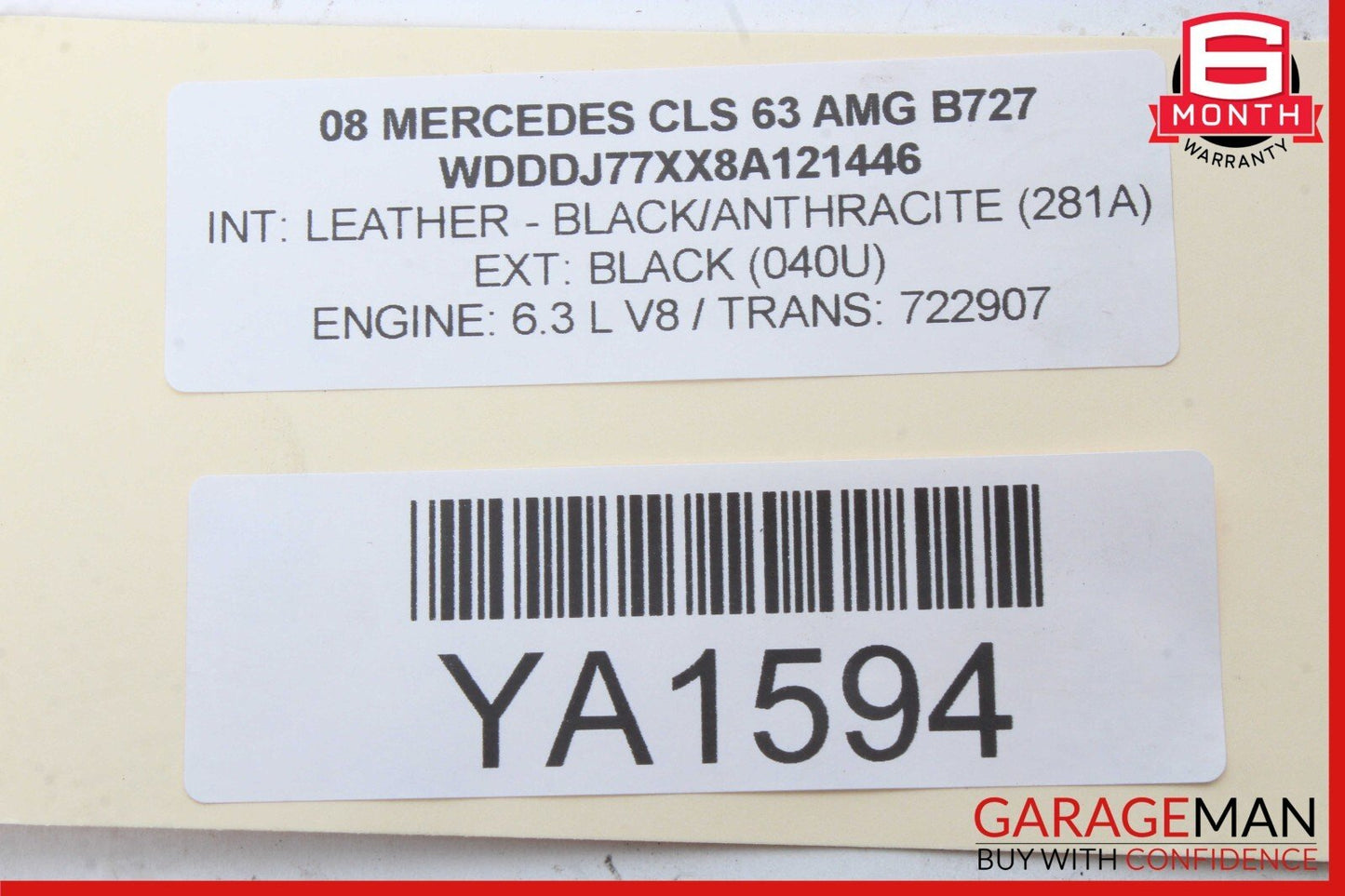 06-13 Mercedes W219 CLS63 AMG CL550 TPMS Tire Pressure Control 1645409545 OEM