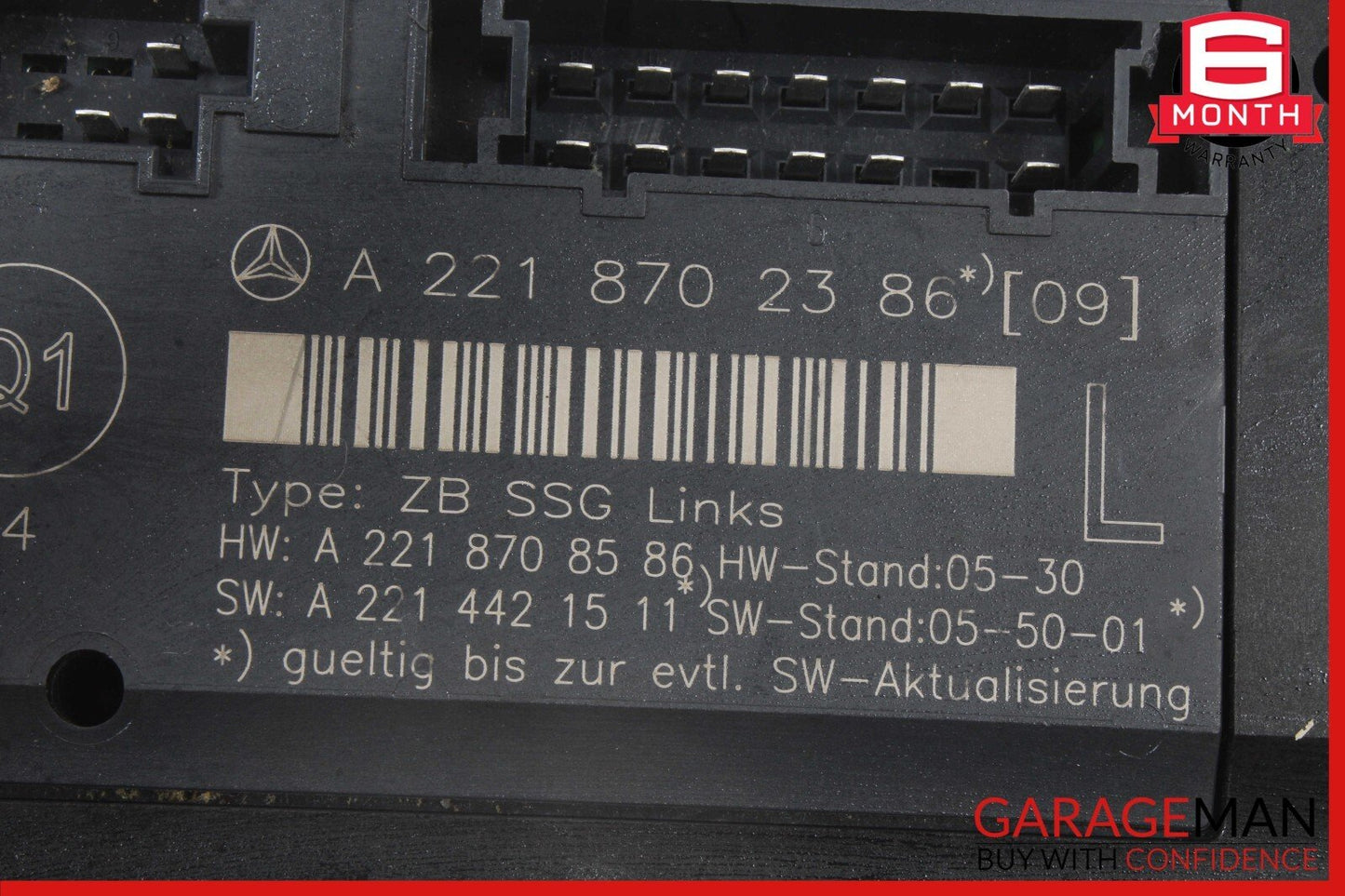 07-13 Mercedes W221 S550 S350 S63 S65 AMG Front Left Under Seat Controller Unit