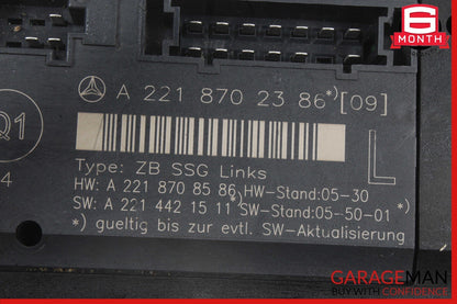 07-13 Mercedes W221 S550 S350 S63 S65 AMG Front Left Under Seat Controller Unit