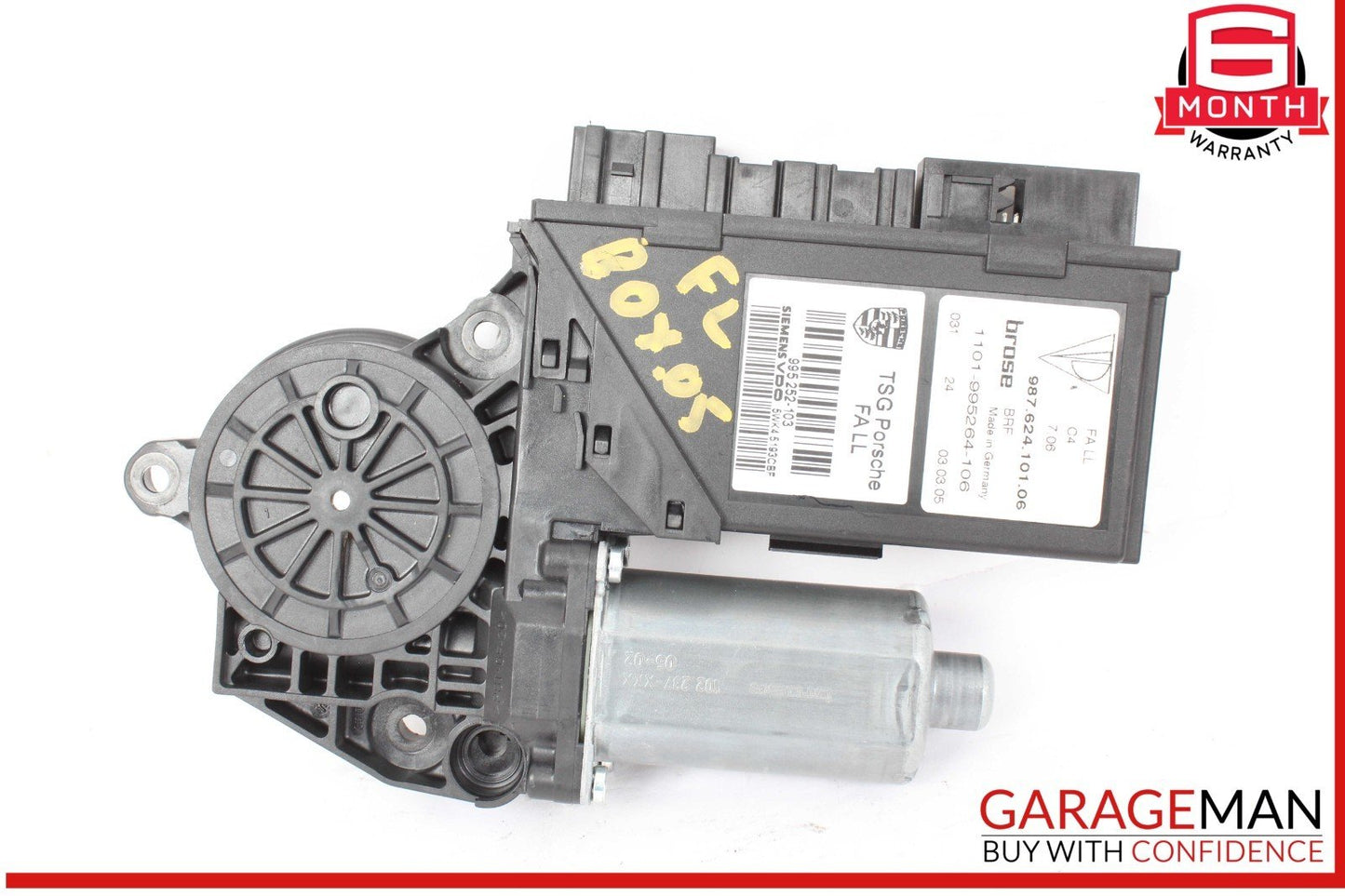 05-08 Porsche Boxster 987 Front Left Side Door Window Regulator Motor OEM