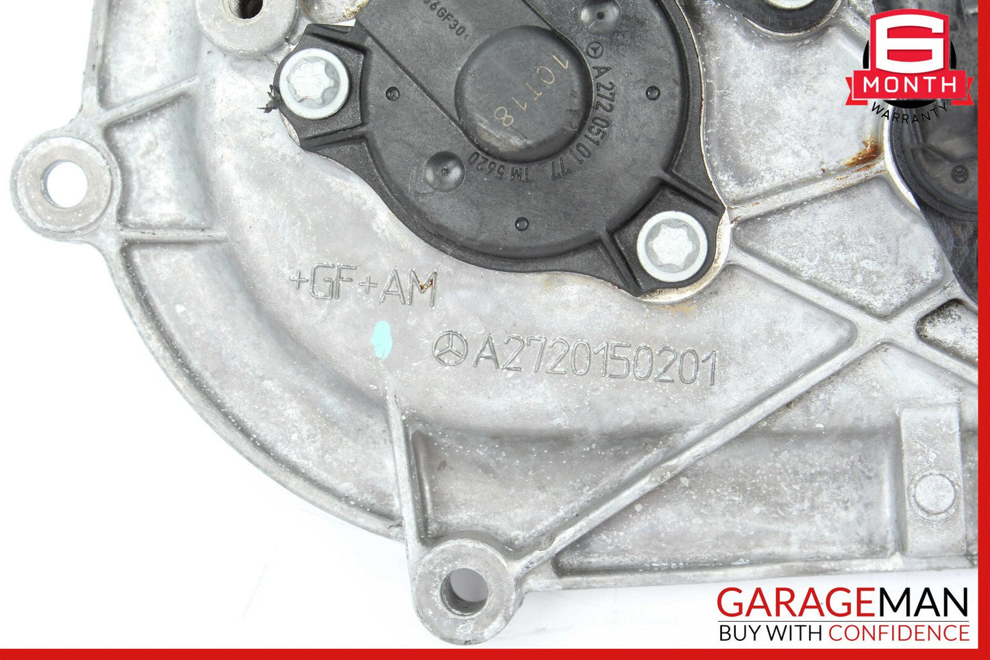 05-13 Mercedes W221 S550 Front Left Side Engine Timing Chain Cover Plate OEM