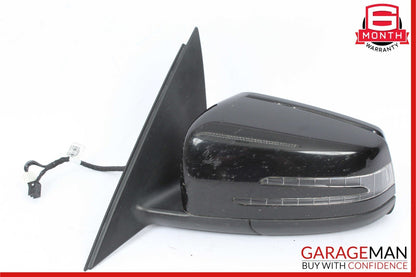 12-14 Mercedes W204 C250 C300 Front Left Side Mirror Rear View Door Black OEM