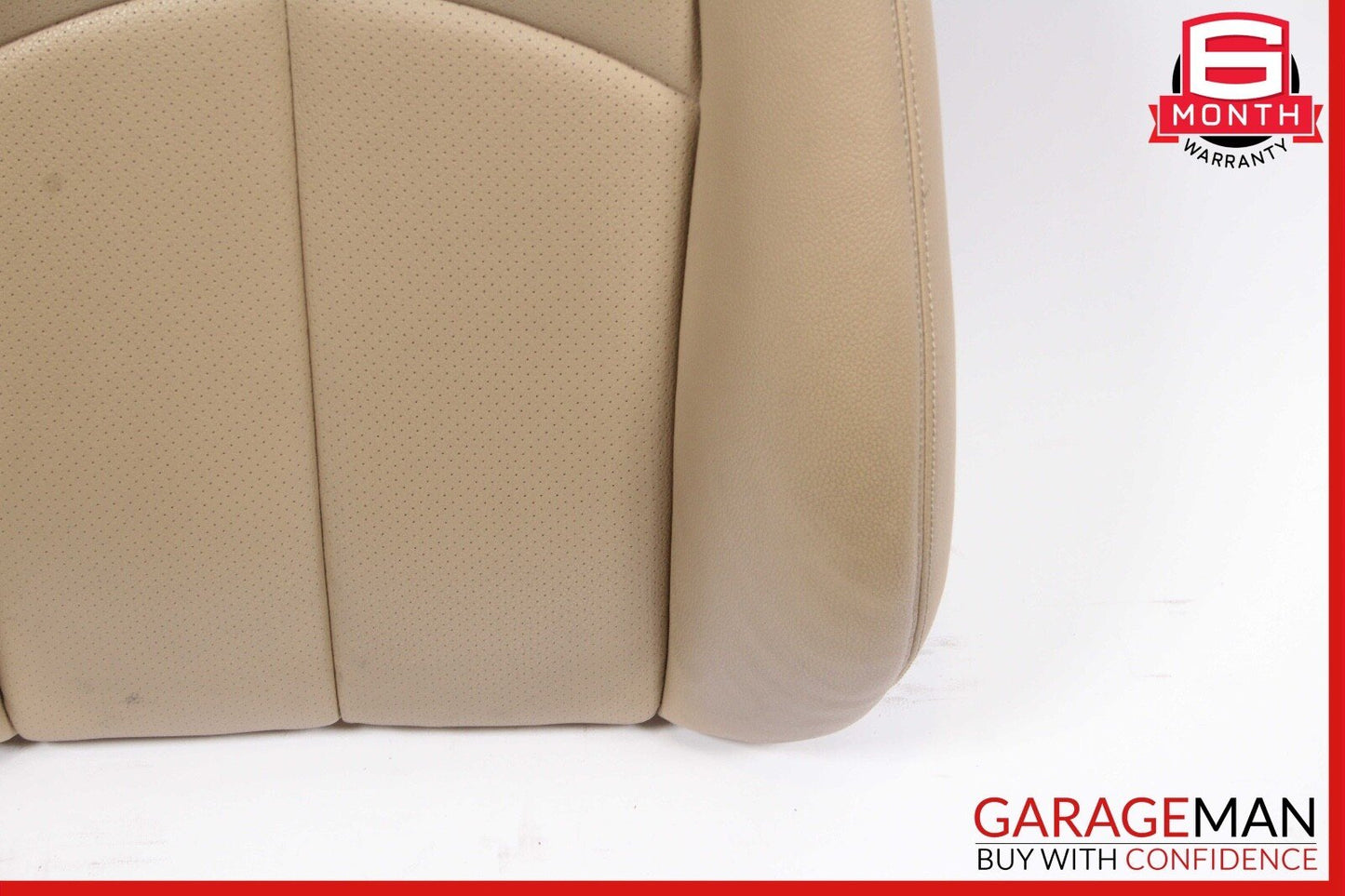 07-09 Mercedes W211 E350 Front Left/Right Top Upper Seat Cushion Cover Beige OEM