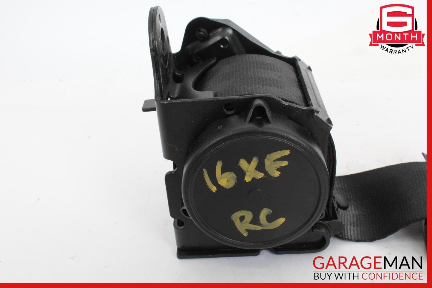 16-20 Jaguar XF Rear Center Middle Seat Belt Seatbelt Retractor Black OEM