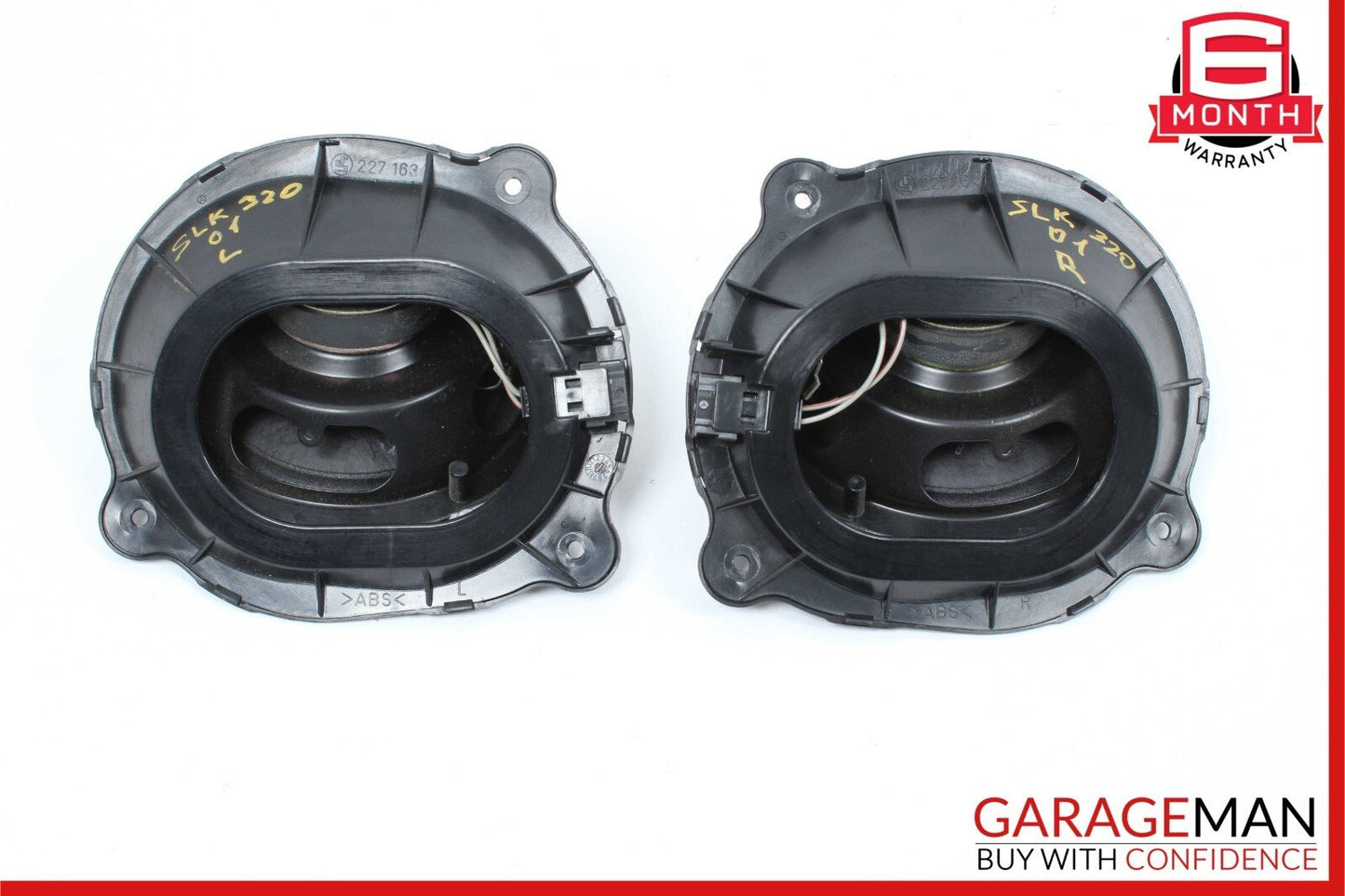 97-04 Mercedes R170 SLK320 Rear Right & Left Door Sound Speakers Set of 2 Pc OEM