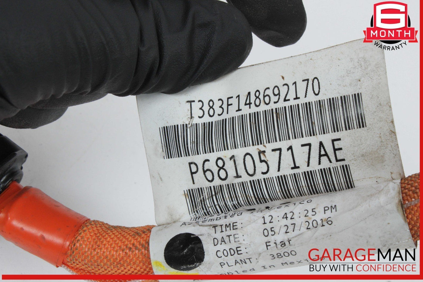 12-17 Fiat 500E Electric Wiring Harness Cable Jumper 68105717AE OEM