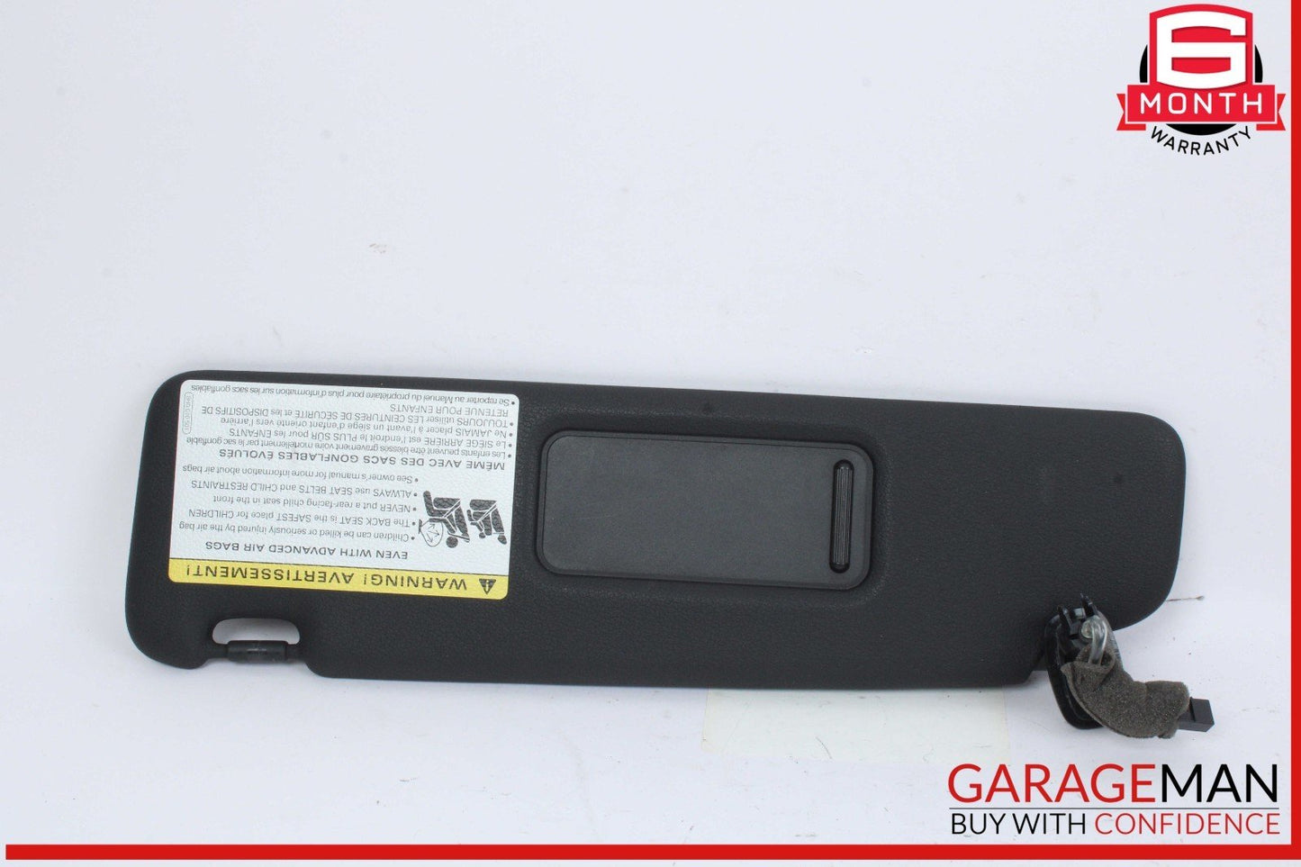 10-17 Audi A5 Front Left Driver Side Sun Visor Sunvisor Black 8H0857551 OEM