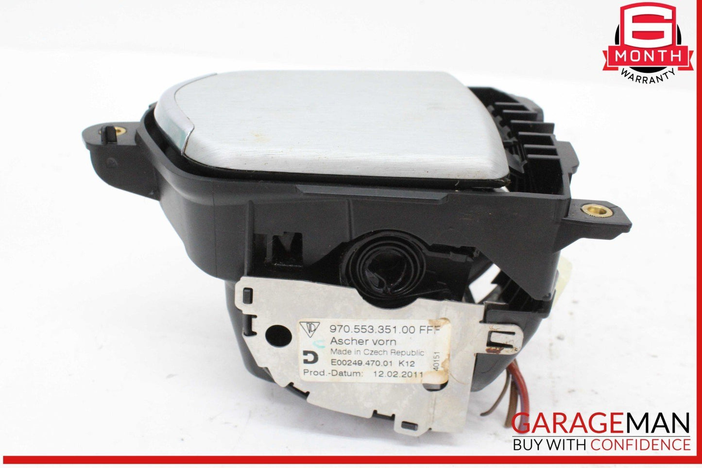 10-16 Porsche Panamera 970 Front Center Console Ast Tray Ashtray Aluminium OEM