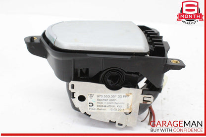 10-16 Porsche Panamera 970 Front Center Console Ast Tray Ashtray Aluminium OEM