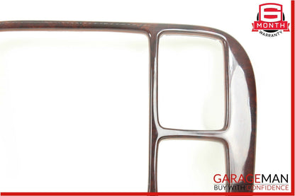00-06 Mercedes W220 S600 S55 AMG Center Console Wood Trim OEM
