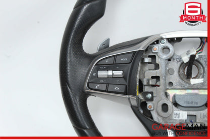 19-21 Genesis G70 Heated Steering Wheel w/ Smart Cruise Black Leather OEM