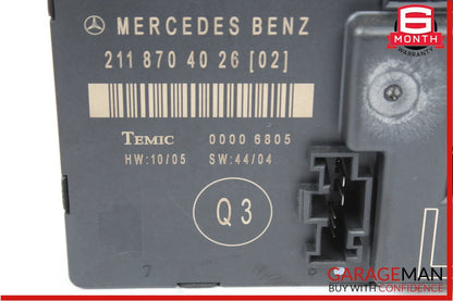 03-09 Mercedes W211 E350 E63 AMG Rear Left Driver Side Door Control Module Unit