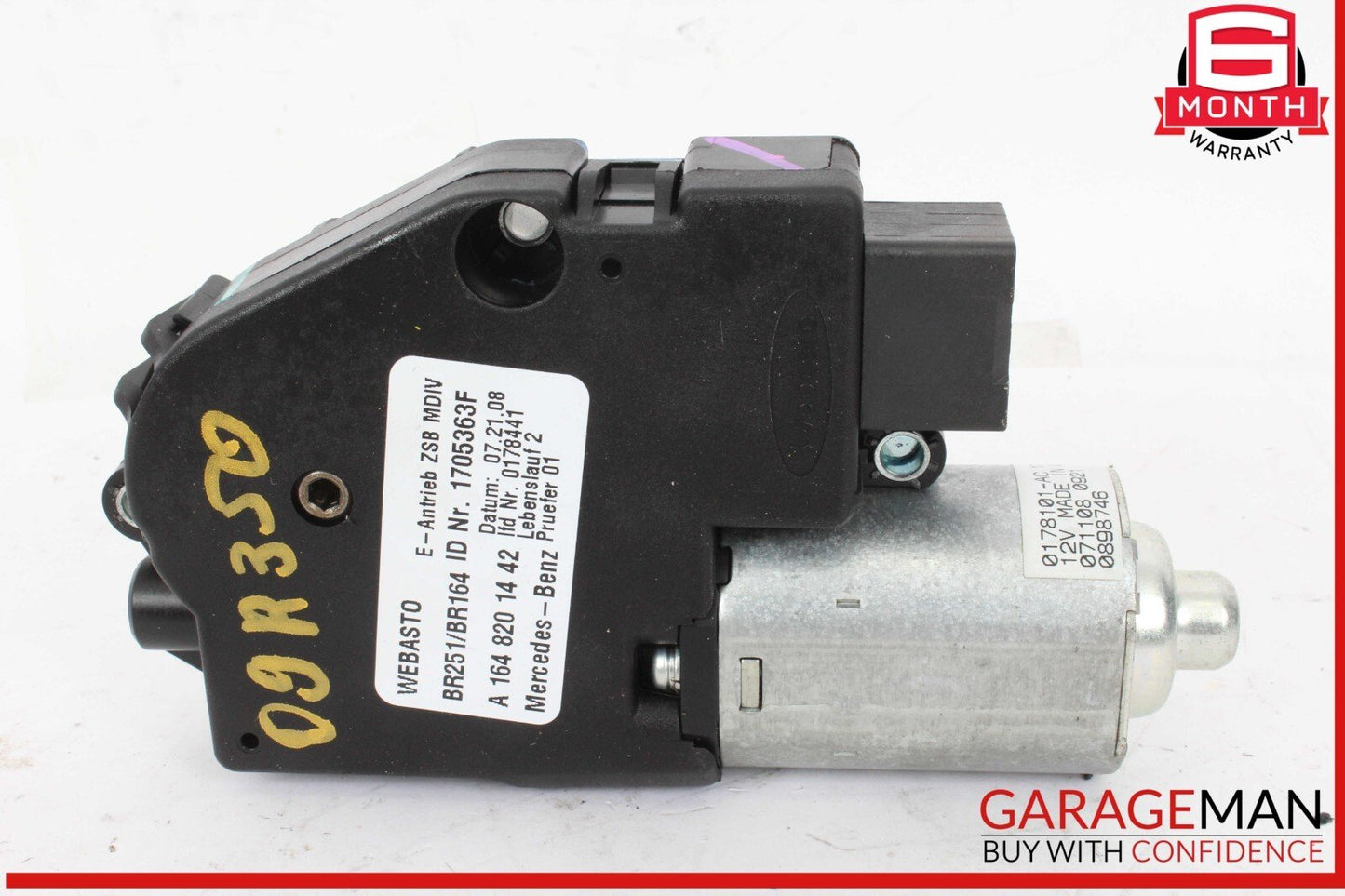 06-13 Mercedes W251 R350 4MATIC Panoramic Sunroof Sun Roof Motor 1648201442 OEM