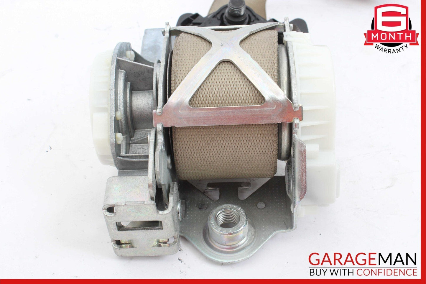 08-14 Mercedes W204 C300 Front Right Side Seatbelt Seat Belt Retractor Beige