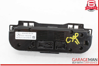 08-11 Mercedes W204 C300 C63 AMG AC A/C Heater Temperature Climate Control OEM