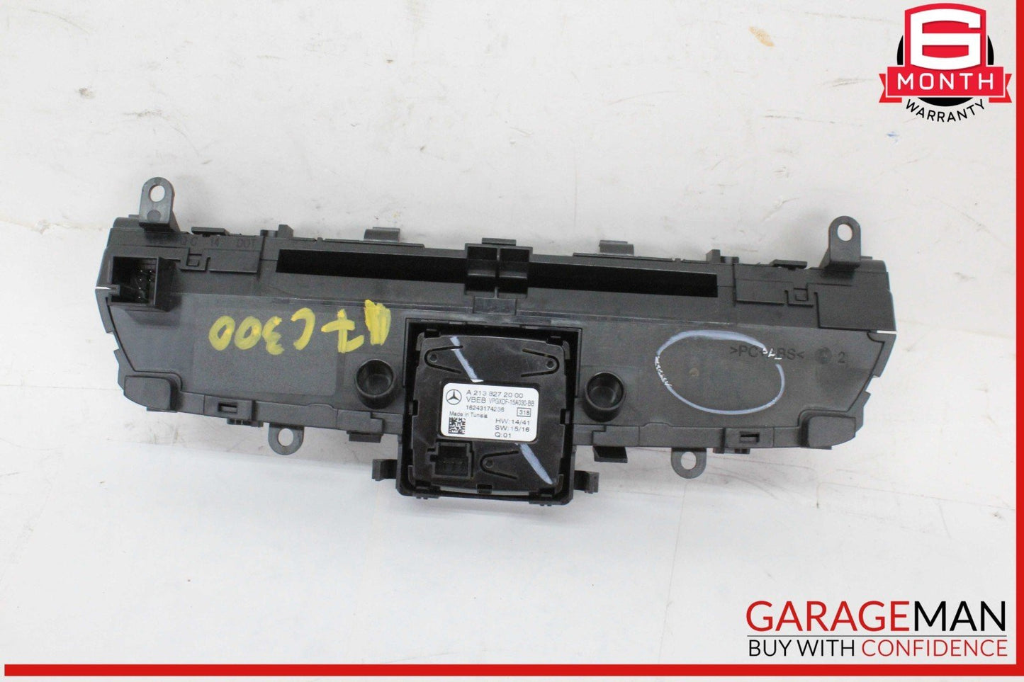 15-21 Mercedes W205 C300 Multi Media Radio Navigation Control Switch w/ Clock