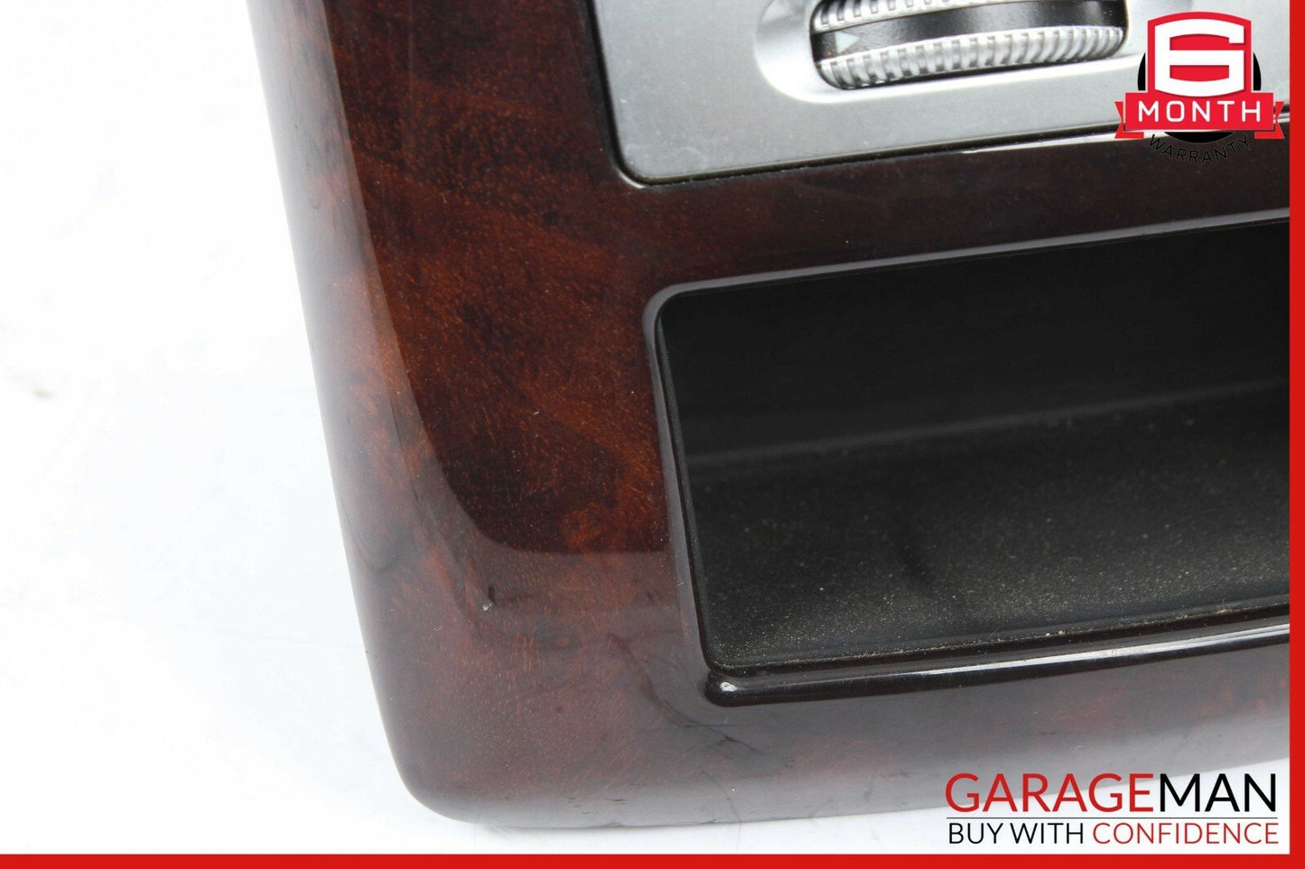 07-13 Mercedes S500 S550 Rear Center Console AC A/C Air Vent Trim Assembly Wood