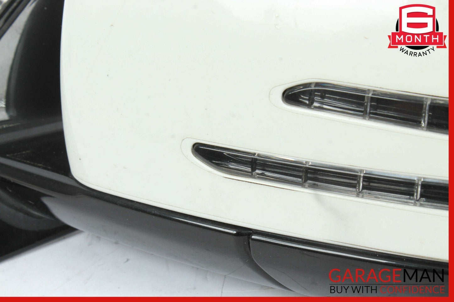 10-13 Mercedes W212 E350 E550 Left Driver Side Rear View Door Mirror White OEM