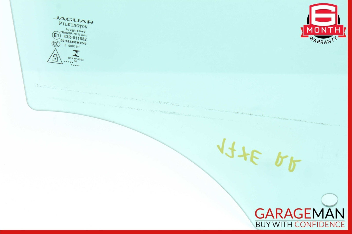 17-20 Jaguar XE Rear Right Passenger Side Door Window Auto Glass OEM