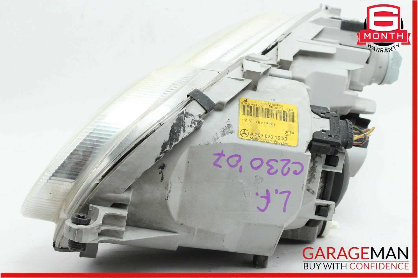 05-07 Mercedes W203 C230 Front Right Passenger Side Headlight Lamp OEM