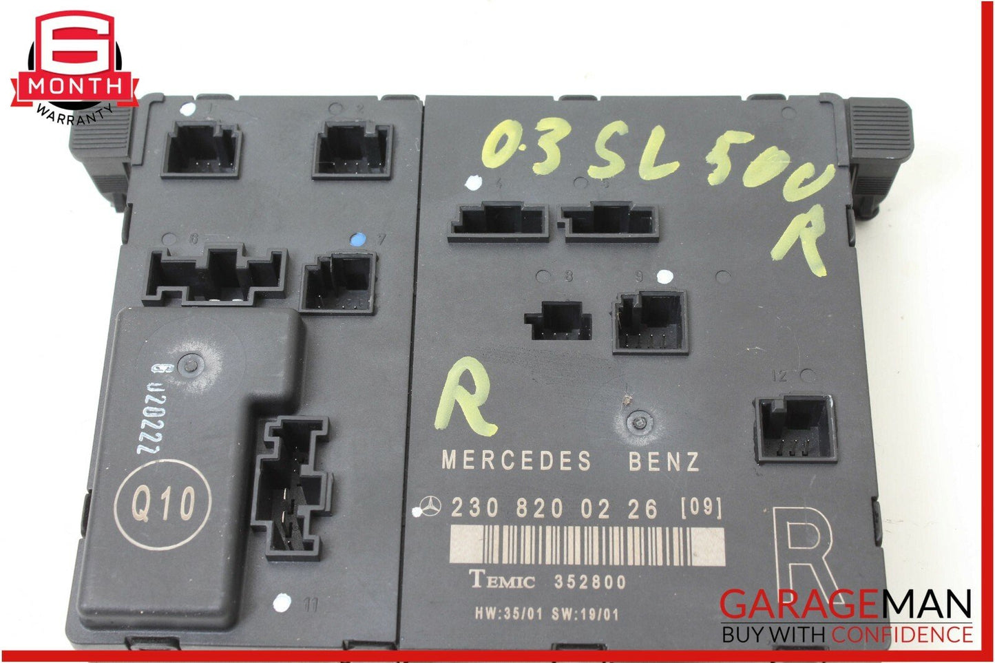 03-08 Mercedes R230 SL500 Front Right Passenger Side Door Control Module Unit