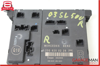 03-08 Mercedes R230 SL500 Front Right Passenger Side Door Control Module Unit