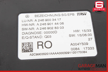 12-20 Mercedes X156 GLA250 GL450 SLK250 Hand Parking Brake Control Module OEM