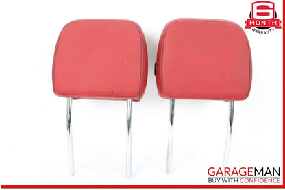 16-23 Jaguar XF XE Front Left and Front Right Side Head Rest Headrest Red OEM