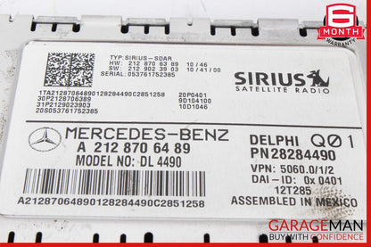 10-17 Mercedes W212 E350 E250 C300 Sirius Satellite Radio Receiver Module Unit