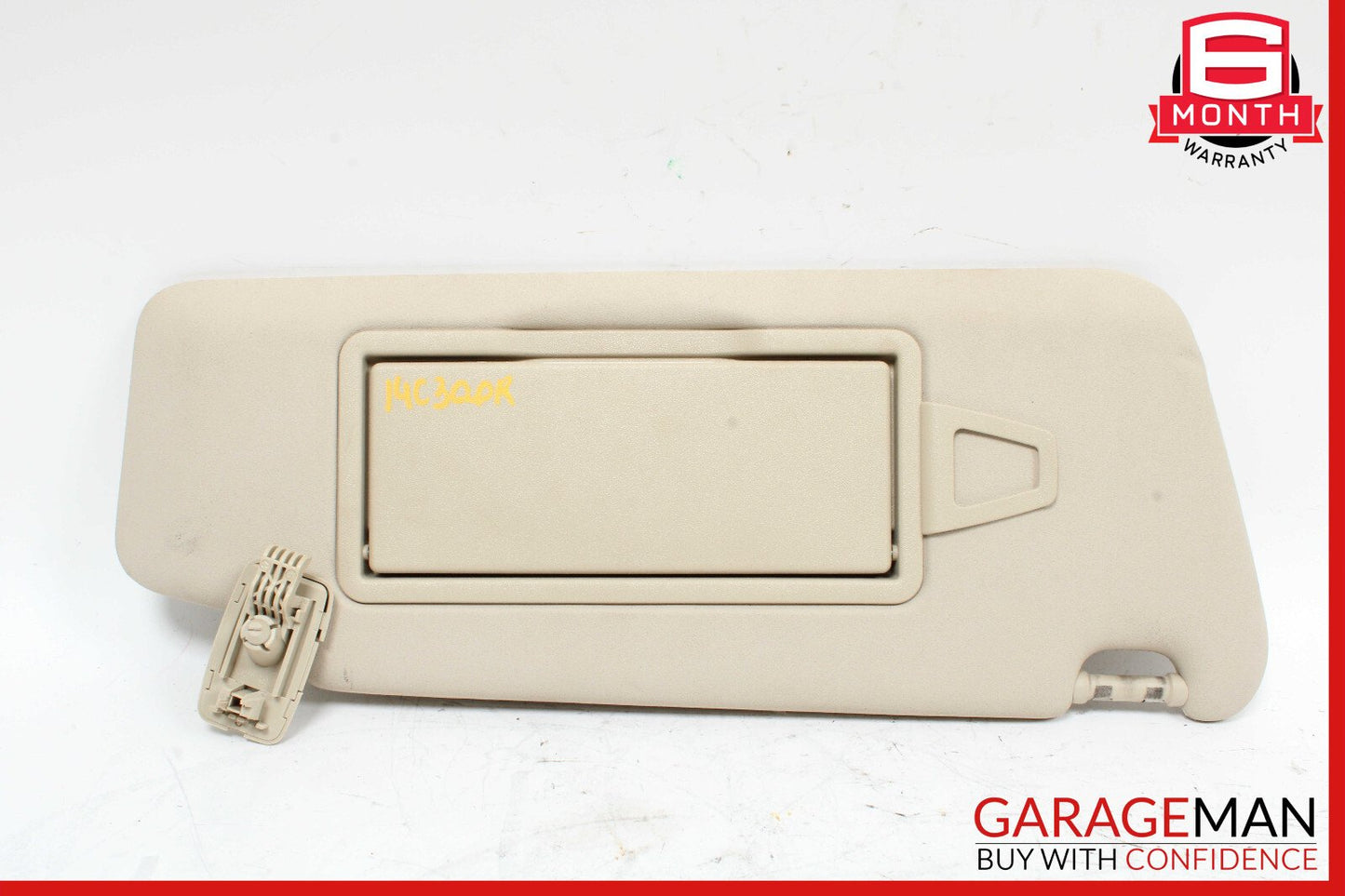 08-14 Mercedes W204 C250 C300 C350 Right Side Sunvisor Sun Visor Beige OEM