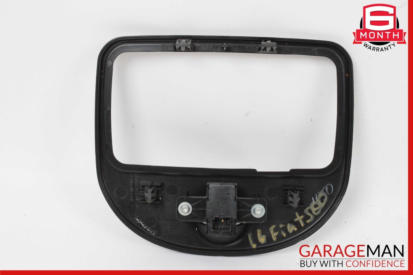 12-17 Fiat 500E Upper Sunroof Sun Roof Control Switch w/ Trim Panel Black OEM